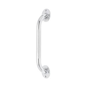 Medline Knurled Chrome 12” Grab Bar for Shower & Bathtub, Independence & Ease of Movement — for Elderly, Handicapped or Seniors, 300 lb. Capacity, 1 Bar