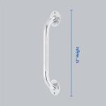 Medline Knurled Chrome 12” Grab Bar for Shower & Bathtub, Independence & Ease of Movement — for Elderly, Handicapped or Seniors, 300 lb. Capacity, 1 Bar