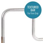DMI Chrome Plated Grab Bars For Bathtubs And Showers For Seniors For Bathtubs And Showers, Adjustable Bathtub Rail Safety Grab Bars, Rust-resistant, 250 Lb Capacity, Textured Non-Slip Handle, 3.3-5.8"