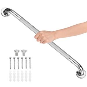 M METERXITY 24 Inch Anti Slip Grab Bars for Bathtubs and Showers, Stainless Steel Safety Shower Handle for Bathroom/Toilet/Seniors/Elderly Assist Bath Handle [Chrome]