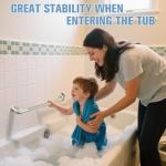 IJDD 12 Inch Shower Grab Bars for Seniors 304 Stainless Steel Knurled Non Slip Safety Bars for Showers and Walls, Fall Prevention and Handicap Support, Daily Balance Assistive Gifts for Elderly