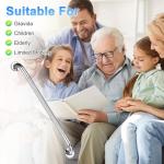 M METERXITY 24 Inch Anti Slip Grab Bars for Bathtubs and Showers, Stainless Steel Safety Shower Handle for Bathroom/Toilet/Seniors/Elderly Assist Bath Handle [Chrome]