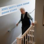 IJDD 12 Inch Shower Grab Bars for Seniors 304 Stainless Steel Knurled Non Slip Safety Bars for Showers and Walls, Fall Prevention and Handicap Support, Daily Balance Assistive Gifts for Elderly