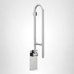 Moen Home Care Bathroom Safety 30 Inch Stainless Steel Flip Up Bathroom Grab Barwith Textured Grip, Elderly Assistance Product, Handicap Accessories for Daily Living, R8960FD