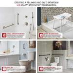 Delta Contemporary (1-Pack) 18' Shower Grab Bar ADA Compliant Matte Black 450 lb Capacity Bathroom Safety Handle for Shower, Bathtub | Wall Mounted Balance Assist, Handicap Grip 41818-BL