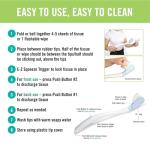 Juvo Toilet Aid - Personal Bottom Wiping Tool, Bathroom Mobility Aid for Disabled, Elderly, and Surgery Recovery - 18" long wand with hygienic cover