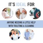 EASACE Toilet Wiping Aid, 18 Inch Extended Reach Comfort Tool, Self Assist Tissue Holder for Limited Mobility, Seniors