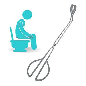 Vive Toilet Aids for Wiping Bottom - Tongs for Toileting, Wiper Reacher Tool, Self Wipe Assist - Handicap Accessories for Daily Living, Limited Mobility - Long Handle