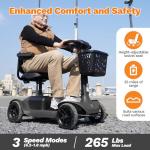 Glashow S1 4-Wheel Mobility Scooter for Adults
