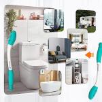 Fanwer Toilet Aids for Wiping Bottom - 15.7" Long Reach Comfort Butt Wiper Tools - Bottom Buddy Wiping aid Self Assist for Men, Women, Disabled,Elderly,Pregnant,and Back Surgery Recovery (2 Pack)