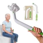 Toilet Aids for Wiping – 14.5” Wipe Assist for Toileting for All People with Range of Motion Limitations – Toilet Wiper Reacher Aid/Toilet Paper Extender for Holding Tissue & Personal Hygiene Products
