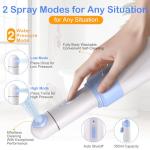 Portable Bidet Toilet Aids Wiper Tool Set for Travel | 350ML Bottle | 450mAh Battery | IPX7 Waterproof |Compact & High-Powered with 2 Pressure Modes for Wiping and Personal Hygiene (Blue, Ultra)