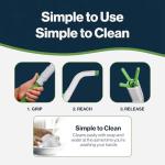 Toilet Aids for Wiping – 14.5” Wipe Assist for Toileting for All People with Range of Motion Limitations – Toilet Wiper Reacher Aid/Toilet Paper Extender for Holding Tissue & Personal Hygiene Products