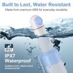 Portable Bidet Toilet Aids Wiper Tool Set for Travel | 350ML Bottle | 450mAh Battery | IPX7 Waterproof |Compact & High-Powered with 2 Pressure Modes for Wiping and Personal Hygiene (Blue, Ultra)