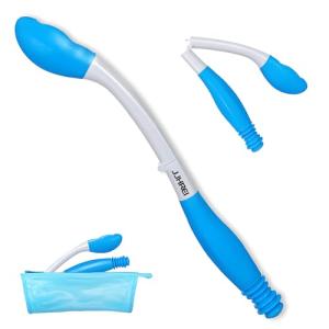 Foldable Long Reach Comfort Wiper - Bottom Wiping Aid - Butt Wiper Self Wipe Assist Toilet Aids Wand - Daily Living Bathroom Aid for Limited Mobility