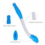 Foldable Long Reach Comfort Wiper - Bottom Wiping Aid - Butt Wiper Self Wipe Assist Toilet Aids Wand - Daily Living Bathroom Aid for Limited Mobility