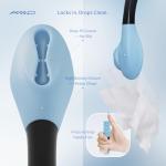 Bottom Buddy Wiping Aid – Upgraded Toilet Tissue Aids Wand for Wiping Bottom, 15.6" Long for Elderly, Overweight, Pregnant, and Limited Mobility, Blue