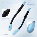 Bottom Buddy Wiping Aid – Upgraded Toilet Tissue Aids Wand for Wiping Bottom, 15.6" Long for Elderly, Overweight, Pregnant, and Limited Mobility, Blue