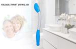Foldable Long Reach Comfort Wiper - Bottom Wiping Aid - Butt Wiper Self Wipe Assist Toilet Aids Wand - Daily Living Bathroom Aid for Limited Mobility