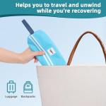 Portable Toilet Aids for Wiping - 15.7” Press to Fold Long Reach Comfort Bottom Buddy Wiping Aid - Travel Butt Wiper After Surgery for Disabled,Elderly,Pregnant