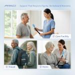 Bottom Buddy Wiping Aid – Upgraded Toilet Tissue Aids Wand for Wiping Bottom, 15.6" Long for Elderly, Overweight, Pregnant, and Limited Mobility, Blue