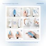 Bottom Buddy Wiping Aid – Upgraded Toilet Tissue Aids Wand for Wiping Bottom, 15.6" Long for Elderly, Overweight, Pregnant, and Limited Mobility, Blue