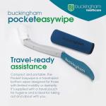 Buckingham Pocket Easywipe Bottom Wiper, Disability Aids for The Home, Toilet Aids for Wiping for Disabled and Elderly, Bottom Wipers for Disabled, Personal Hygiene Aid Foldable Travel Accessory