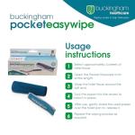 Buckingham Pocket Easywipe Bottom Wiper, Disability Aids for The Home, Toilet Aids for Wiping for Disabled and Elderly, Bottom Wipers for Disabled, Personal Hygiene Aid Foldable Travel Accessory