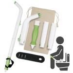 Multipurpose Toilet Aid - 25.5" Personal Hygiene Wand for Limited Mobility - Bathroom Aid for Independent Wiping - Assists with Holding Toilet Paper or Wipes - Ideal for Seniors & Post Surgery Use