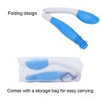 Toilet Aids for Wiping, Folding Toilet Aid Wiper Comfort Toilet Paper Tissue Grip Wipe Butt Wiper Self Assist Bathroom Aid with Storage Bag for Limited Mobility Elderly