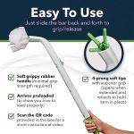 Multipurpose Toilet Aid - 25.5" Personal Hygiene Wand for Limited Mobility - Bathroom Aid for Independent Wiping - Assists with Holding Toilet Paper or Wipes - Ideal for Seniors & Post Surgery Use