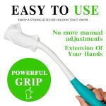 15" Long Reach Comfort Butt Wiper Tools,Wiping Wand Toilet Aid for Wiping,Handicap Assistance for Bottom, Personal Hygiene,Seniors,Surgery Recovery Handicap Accessories for Daily Living