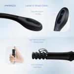 ANNND Bottom Buddy Wiping Aid – Upgraded Toilet Tissue Aids Wand for Wiping Bottom, 15.6" Long for Elderly, Overweight, Pregnant, and Limited Mobility, Black