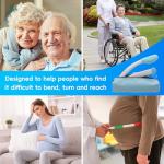 Wefaner Foldable Toilet Aid, 15.6“ Long Comfort Wipe Wand Bottom Buddy Toilet Self Tissue Aids for Toileting, Self Help Wipe Butt for Overweight Limited Mobility,Elderly, Pregnancy