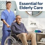 OPTEEL Adult Wipes For Elderly - 8"x13" Extra Large & Soft Wet Wipes for Adults Bathing - Incontinence Disposable Washcloths, Vitamin E & Aloe Infused for Men & Women 720ct (12 Packs of 60)