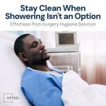 OPTEEL Adult Wipes For Elderly - 8"x13" Extra Large & Soft Wet Wipes for Adults Bathing - Incontinence Disposable Washcloths, Vitamin E & Aloe Infused for Men & Women 720ct (12 Packs of 60)