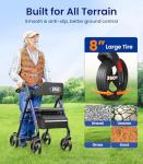 Z21 Rollator Walker for Seniors with Seat