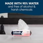 Cottonelle Fragrance Free Flushable Wet Wipes, Adult Wet Wipes, 8 Flip-Top Packs, 42 Wipes Per Pack