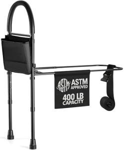 Medical king Bed Rails for Elderly Adults Safety Bed Assist Rails for Seniors with Adjustable Heights ASTM Approved Easy to get in or Out of Bed with Floor Support