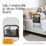 Medical king Bed Assist Rail Without Legs Bed Assist Rails for Seniors ASTM Approved Bed Assist bar with Storage Pocket Easy to get in or Out of Bed Safely with Floor Support