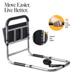 Medical king Bed Assist Rail Without Legs Bed Assist Rails for Seniors ASTM Approved Bed Assist bar with Storage Pocket Easy to get in or Out of Bed Safely with Floor Support