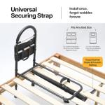 Medical king Bed Rails for Elderly Adults Safety Bed Assist Rails for Seniors with Adjustable Heights ASTM Approved Easy to get in or Out of Bed with Floor Support