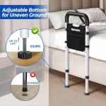 BigDolphin Bed Rails for Elderly Adults Safety 2026 Upgrade - ASTM Certified, 350 LBS Capacity, Tool-Free Assembly, Non-Slip Ergonomic Handle with Storage Pocket, Safe Bed Rails for Seniors