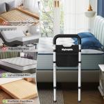 BigDolphin Bed Rails for Elderly Adults Safety 2026 Upgrade - ASTM Certified, 350 LBS Capacity, Tool-Free Assembly, Non-Slip Ergonomic Handle with Storage Pocket, Safe Bed Rails for Seniors