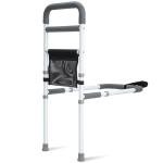 YrHeiper Bed Rails for Elderly Adults Safety - Adjustable Bed Assist Rail for Seniors Fall Prevention with Support Leg, Bedside Grab Bar Cane with Storage Pocket, Fits King, Queen, Full, Twin Bed