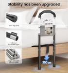 Bed Rails for Elderly Adults Safety, Adjustable Bed Assist Rail for Seniors with Storage Pouch, Widened Support Surface and Secure Legs, Holds 350 Lbs - Fits Twin, Full, Queen, King Bedsds, Black