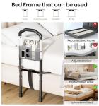 Bed Rails for Elderly Adults Safety, Adjustable Bed Assist Rail for Seniors with Storage Pouch, Widened Support Surface and Secure Legs, Holds 350 Lbs - Fits Twin, Full, Queen, King Bedsds, Black