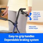 Medline Rollator Walker with Seat and Wheels