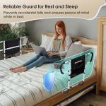 goodleben Double Bed Rail for Elderly Adults Safety, Adjustable Bed Assist Rail, Dual Side Bed Rail for Seniors Safety, Under Mattress Bed Guard Rail for Fall Prevention, Fits Twin/Full/Queen Beds