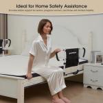 goodleben Double Bed Rail for Elderly Adults Safety, Adjustable Bed Assist Rail, Dual Side Bed Rail for Seniors Safety, Under Mattress Bed Guard Rail for Fall Prevention, Fits Twin/Full/Queen Beds